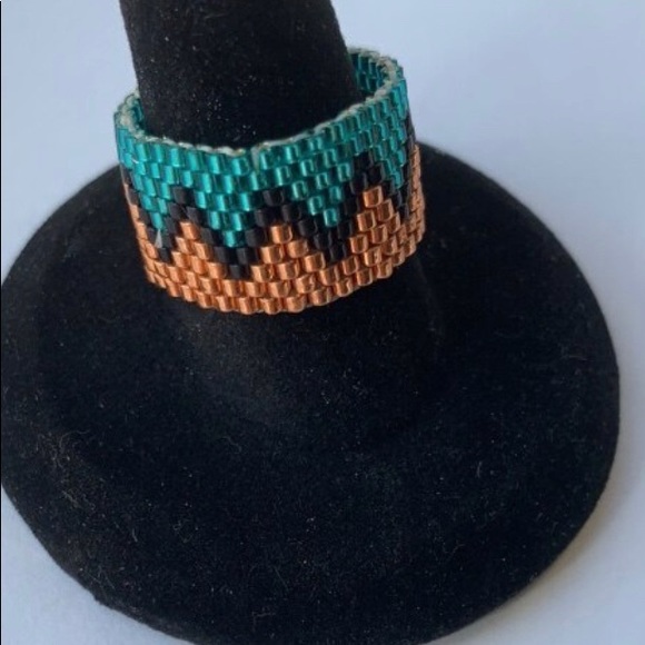 Handmade zigzag ring size 7 - Picture 1 of 1